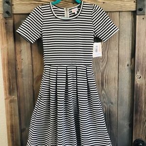 LuLaRoe Black & White Amelia Dress